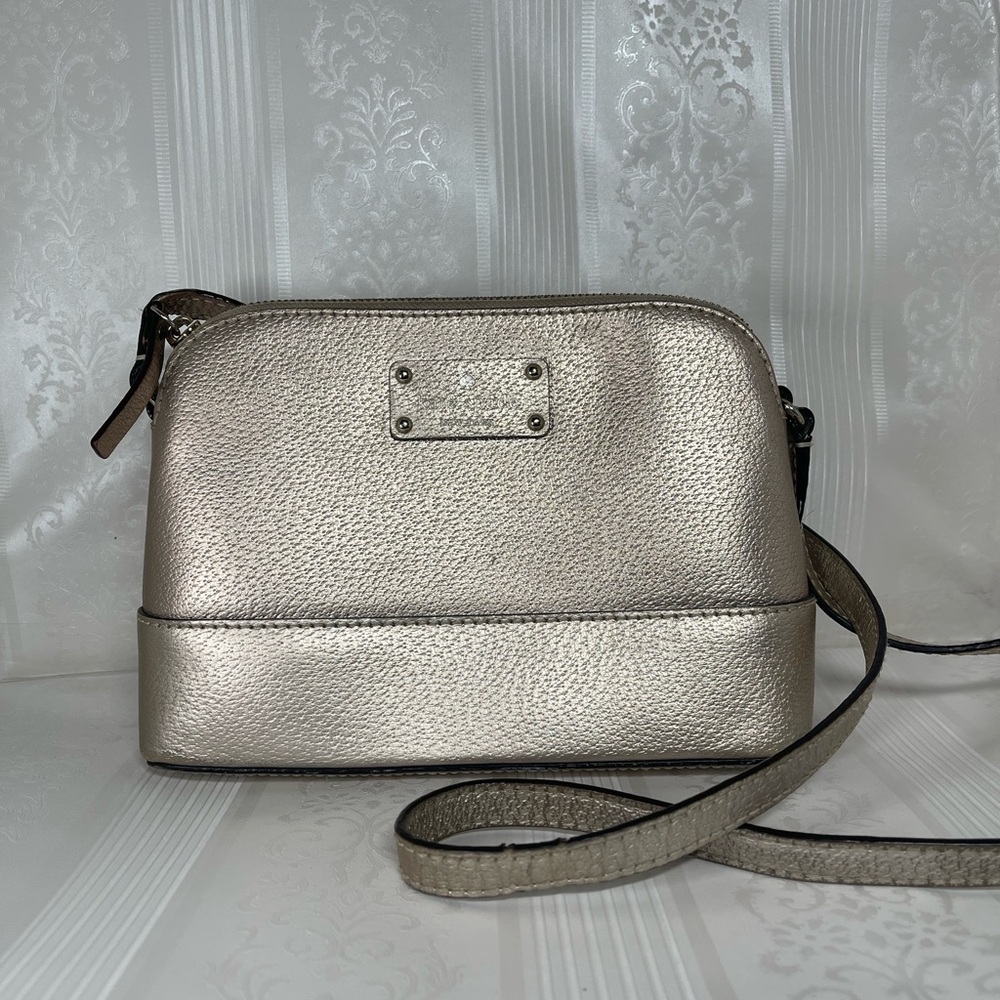 Kate Spade Wellesley Hanna Metallic Rose Gold Purse